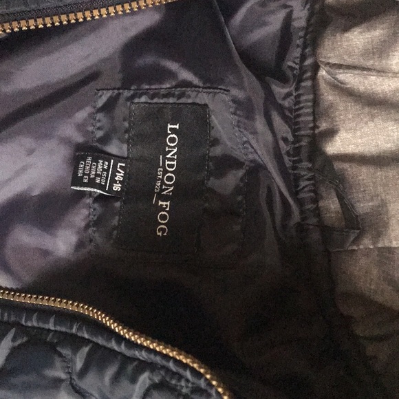 London Fog winter jacket. Normal wear. Beautiful color blue. - Picture 2 of 5